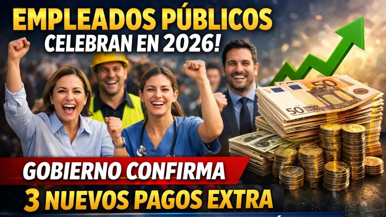 Empleados Públicos Celebran En 2026: Gobierno Confirma 3 Nuevos Pagos Extra Y Aumentos Salariales Históricos