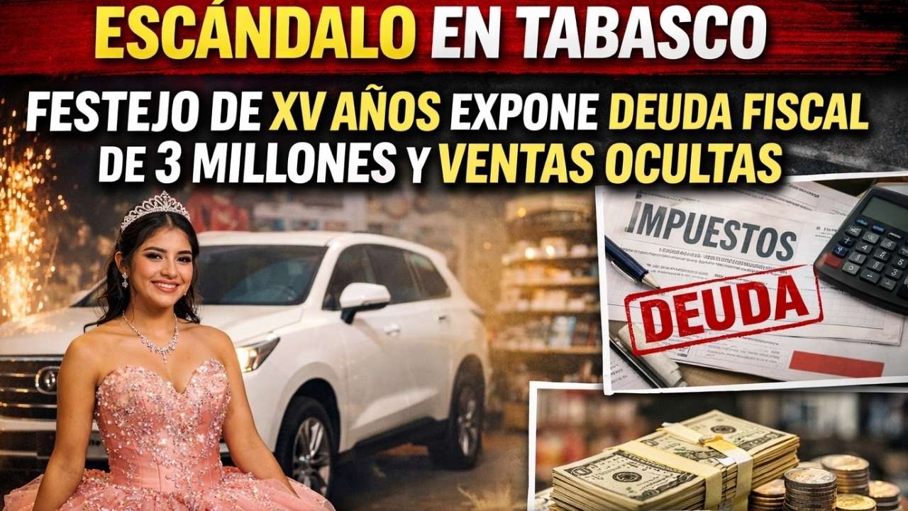 Escándalo En Tabasco: Festejo De XV Años Expone Deuda Fiscal De 3 Millones Y Ventas Ocultas