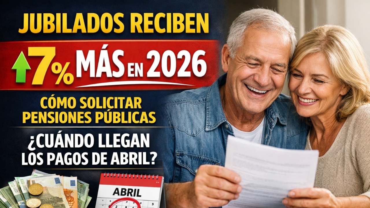 Jubilados Reciben 7% Más En 2026: Cómo Solicitar Pensiones Públicas Y Cuándo Llegan Los Pagos De Abril