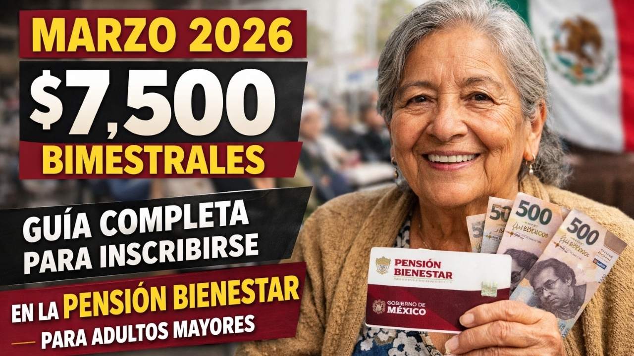 Marzo 2026 Trae $7,500 Bimestrales: Guía Completa Para Inscribirse En La Pensión Bienestar Para Adultos Mayores