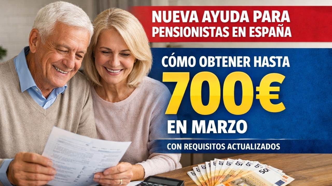 Nueva Ayuda Para Pensionistas En España: Cómo Obtener Hasta 700€ En Marzo Con Requisitos Actualizados