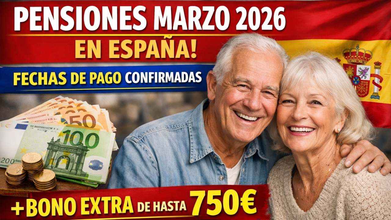Pensiones Marzo 2026 En España: Fechas De Pago Confirmadas Y Bono Extra De Hasta 750€ Para Adultos Mayores