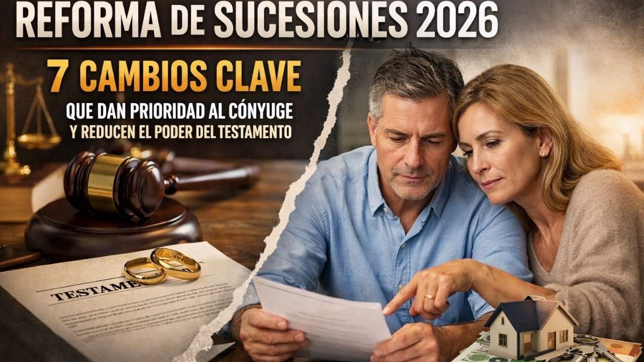 Reforma De Sucesiones 2026: 7 Cambios Clave Que Dan Prioridad Al Cónyuge Y Reducen El Poder Del Testamento